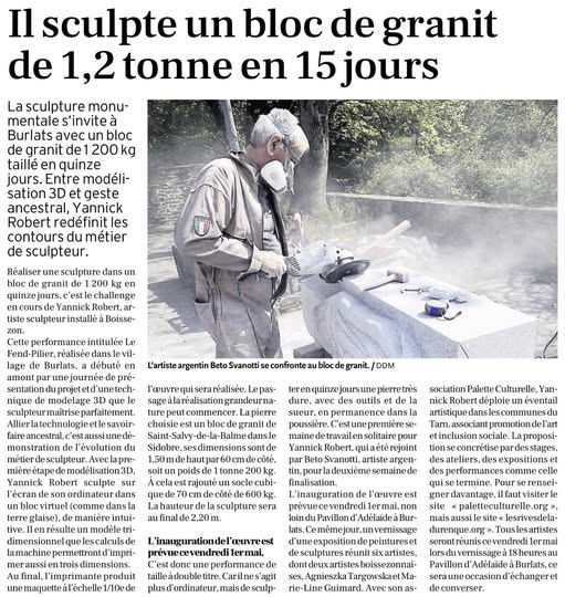 Résidence d'artiste à la villa la ruine de Boissezon